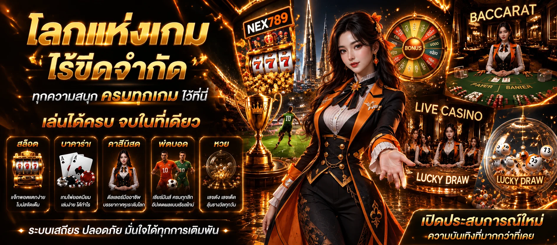 แบนเนอร์ คาสิโน ของ NEX789