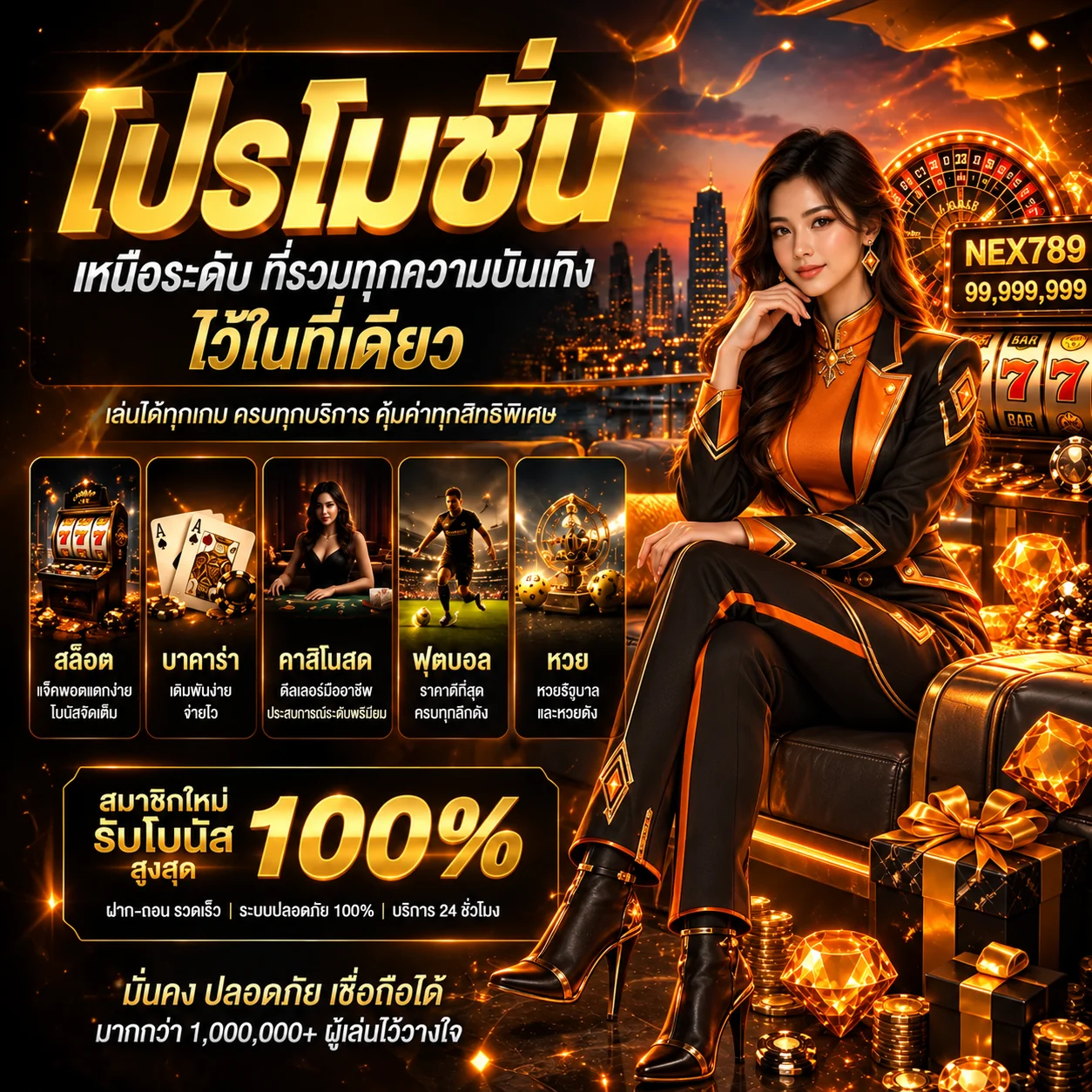 แบนเนอร์ หวย ของ NEX789